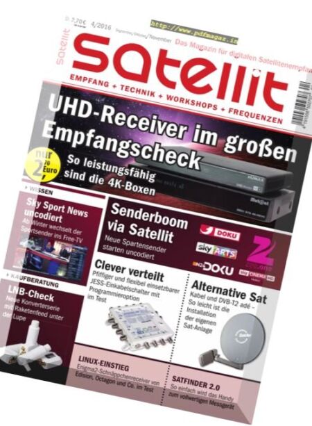 Satellit – September-November 2016 Cover