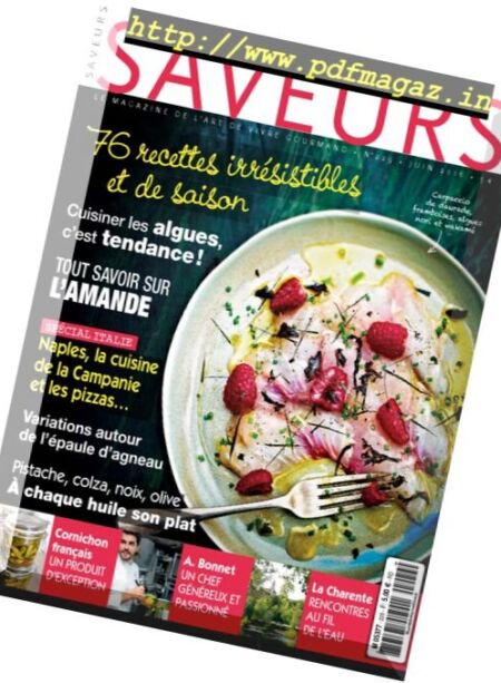 Saveurs – Juin 2016 Cover