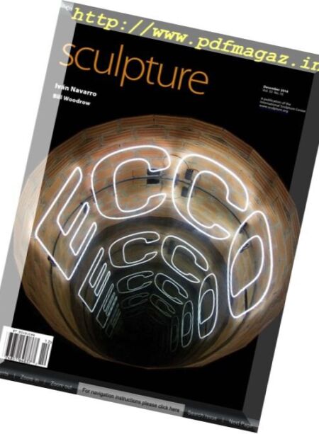 Sculpture Magazine – December 2014 Cover