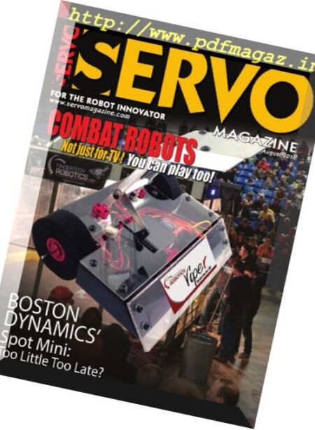 Servo Magazine – August 2016 Cover