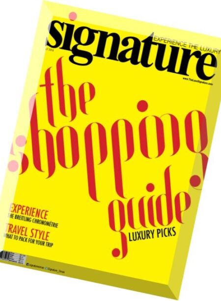 Signature – July 2016 Cover