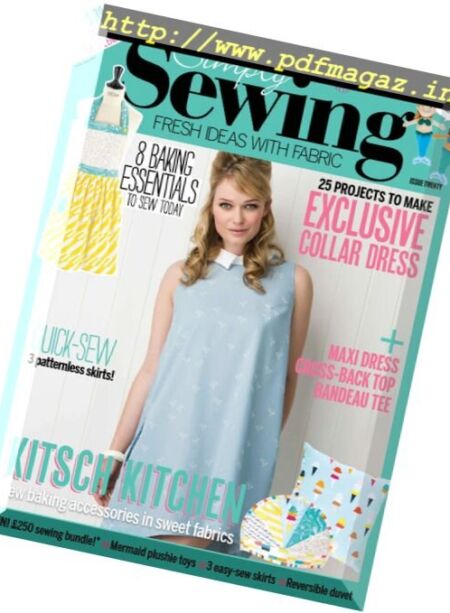Simply Sewing – Issue 20, 2016 Cover