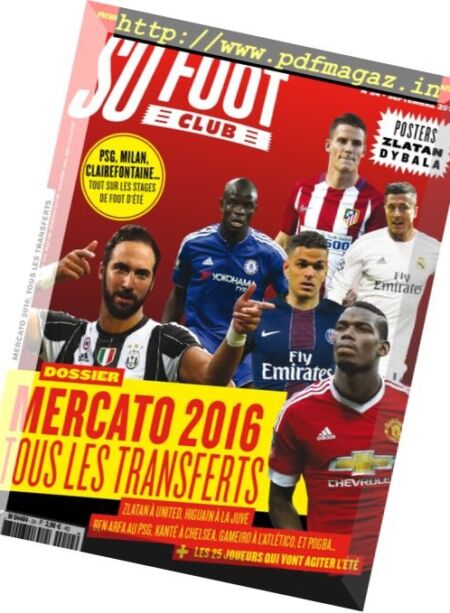 So Foot Club – Septembre 2016 Cover