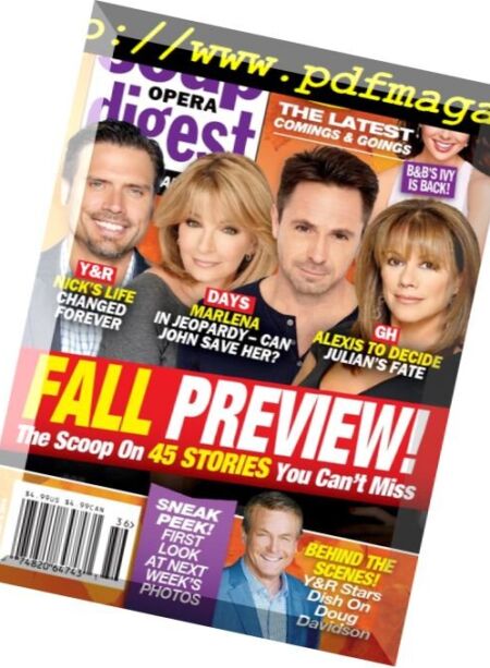 Soap Opera Digest – 5 September 2016 Cover