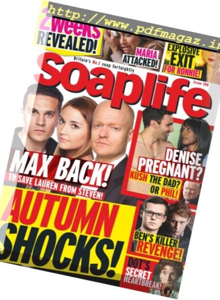 Soaplife – 27 August 2016 Cover