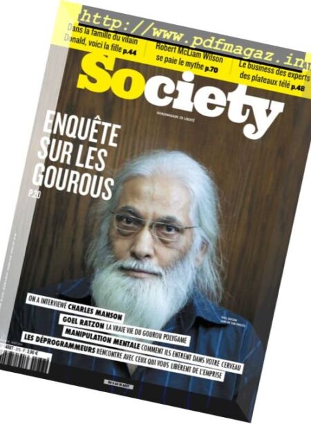 Society – 5 au 18 Aout 2016 Cover