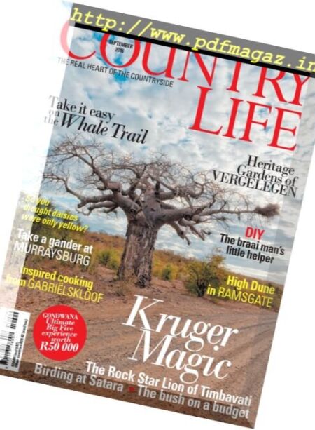 South African Country Life – September 2016 Cover