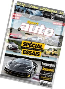 Sport Auto – Aout 2016