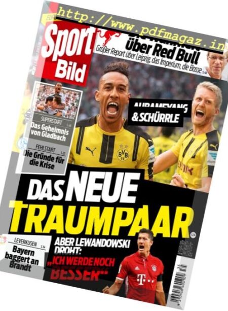 Sport Bild – 31 August 2016 Cover