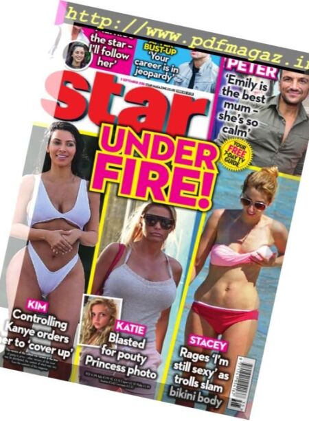 Star Magazine UK – 5 September 2016 Cover