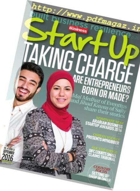 StartUp – September 2016 Cover