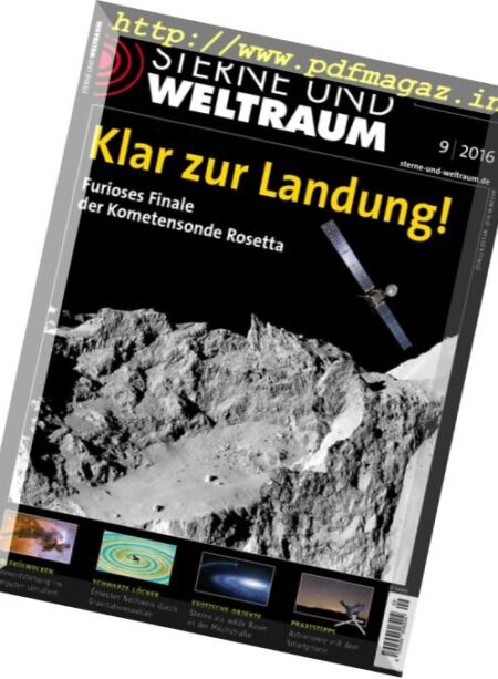 Sterne und Weltraum – September 2016 Cover