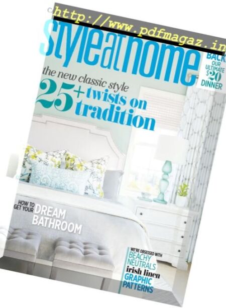 Style At Home – September 2016 Cover