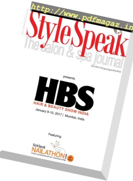 Style Speak – August 2016 Cover