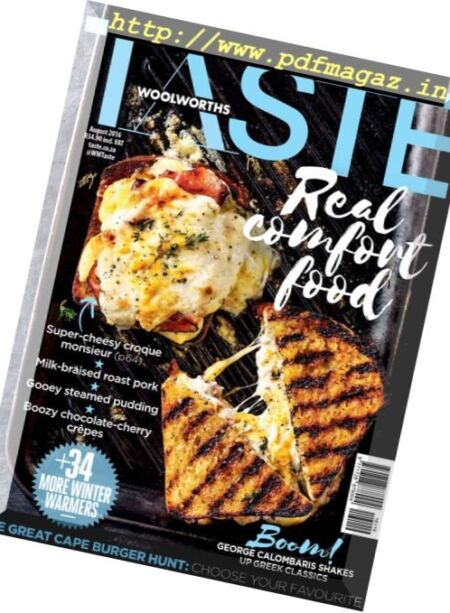 Taste South Africa – August 2016 Cover