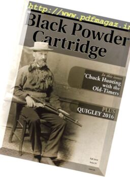 The Black Powder Cartridge News – Fall 2016