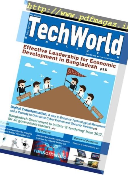 The Monthly Techworld Bangladesh – August 2016 Cover
