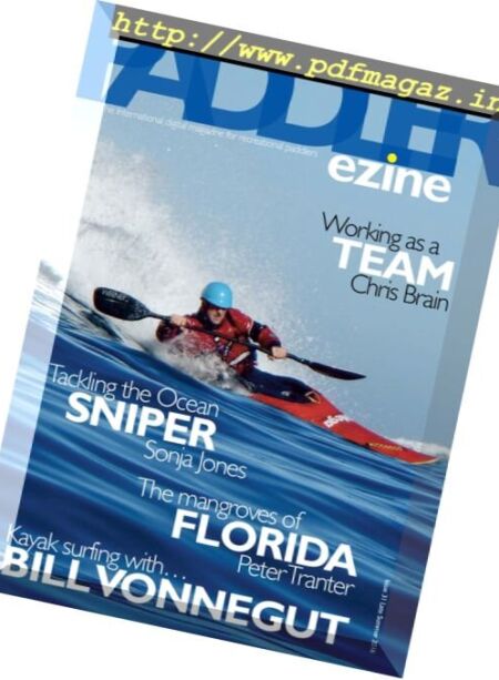 The Paddler – Late Summer 2016 Cover
