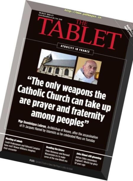 The Tablet – 30 July 2016 Cover