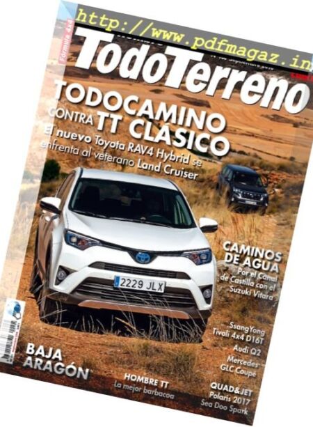 Todo Terreno – Septiembre 2016 Cover