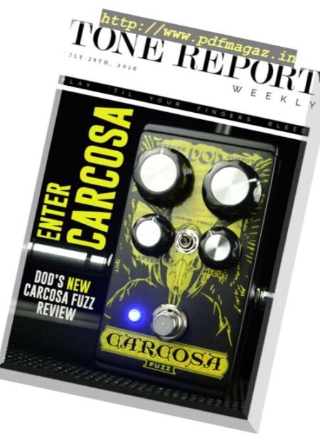 Tone Report Weekly – Issue 138, 29 July 2016 Cover