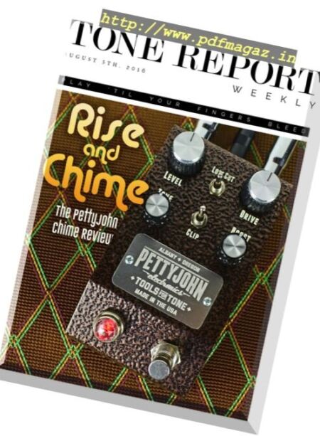 Tone Report Weekly – Issue 139, 5 August 2016 Cover
