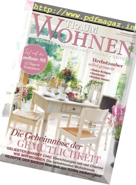 Traumwohnen – September-Oktober 2016 Cover