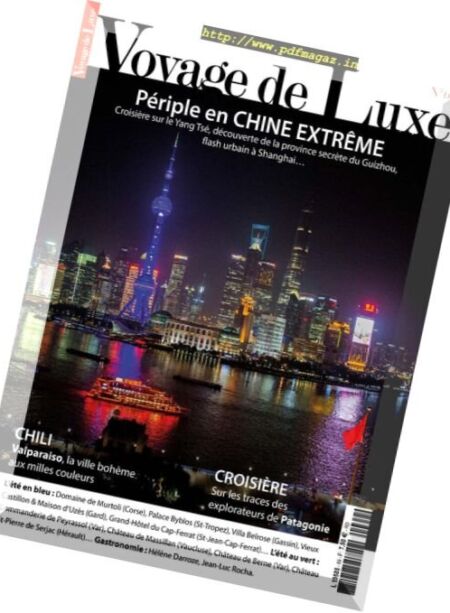 Vayage de Luxe – N 69, 2016 Cover