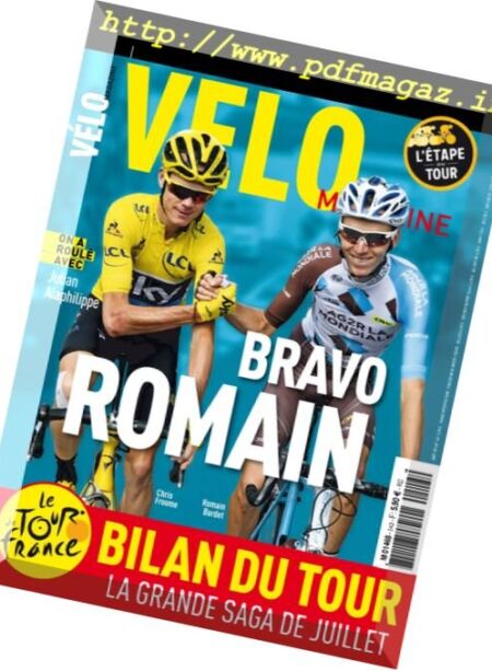 Velo Magazine – Aout 2016 Cover