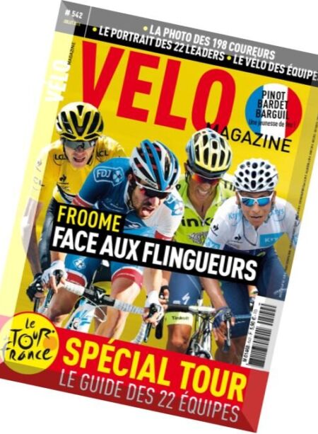 Velo Magazine – Juillet 2016 Cover