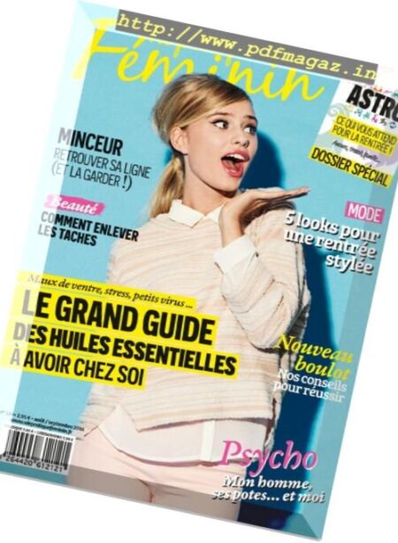 Vie Pratique Feminin – Aout-Septembre 2016 Cover