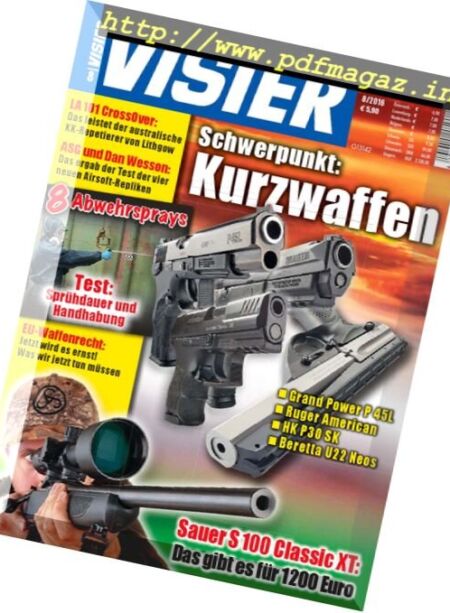 Visier – August 2016 Cover