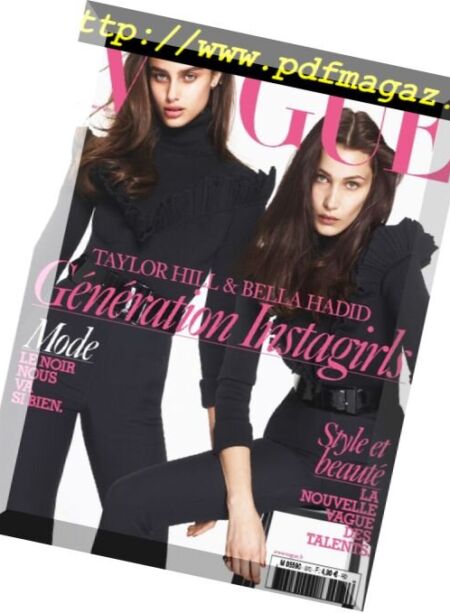 Vogue Paris – Septembre 2016 Cover