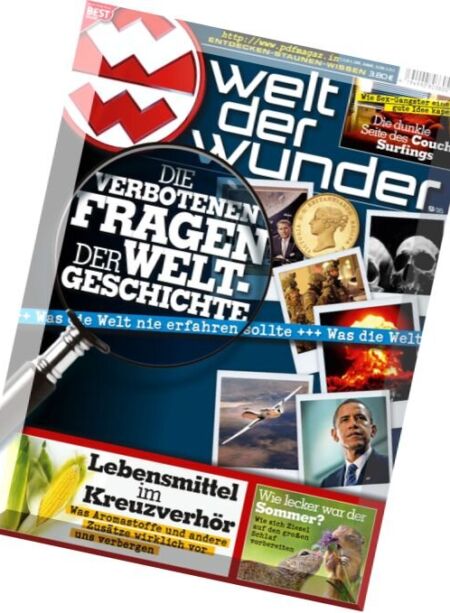 welt der wunder – September 2016 Cover