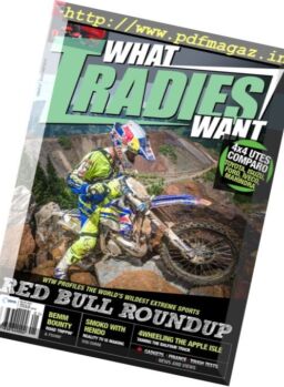 What Tradies Want – August-September 2016