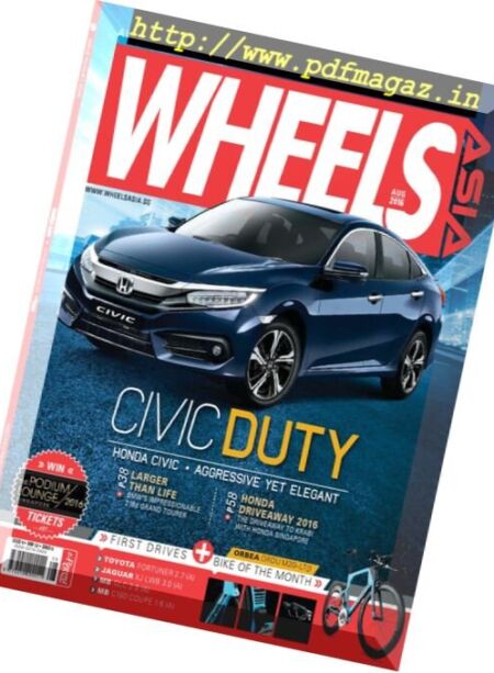 Wheels Asia – August 2016 Cover