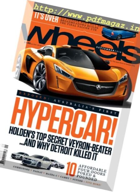 Wheels – September 2016 Cover