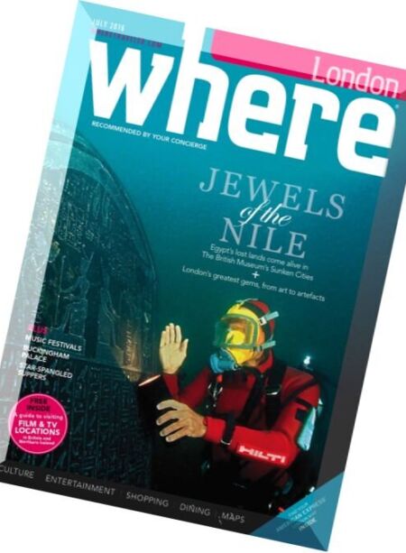 Where London – July 2016 Cover