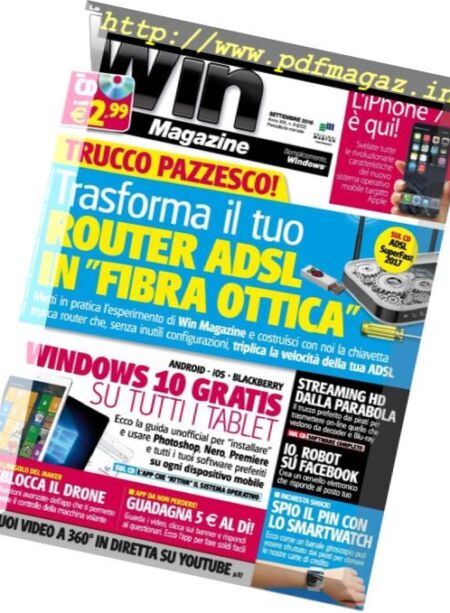 Win Magazine – Settembre 2016 Cover