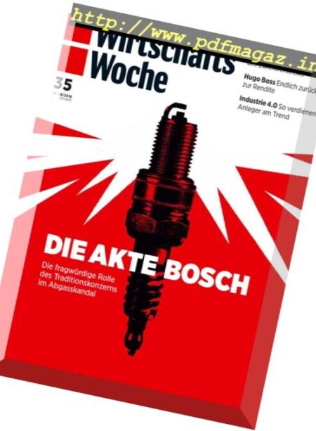 WirtschaftsWoche – 26 August 2016 Cover