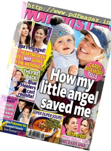Woman’s Day – 1 August 2016 Cover