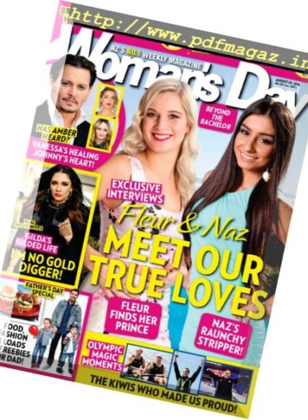Woman’s Day Magazine NZ – 29 August 2016 Cover