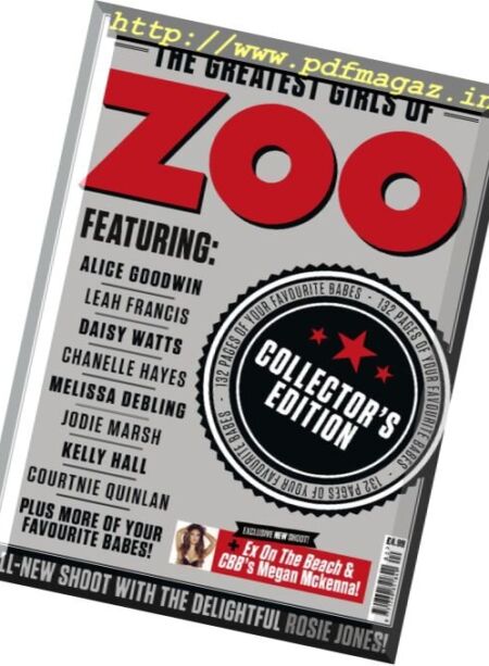 Zoo UK – The Greatest Girls of Zoo 2016 Cover