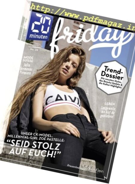 20 Minuten Friday – 2-8 September 2016 Cover