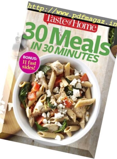 30 Meals in 30 Minutes – August 2016 Cover