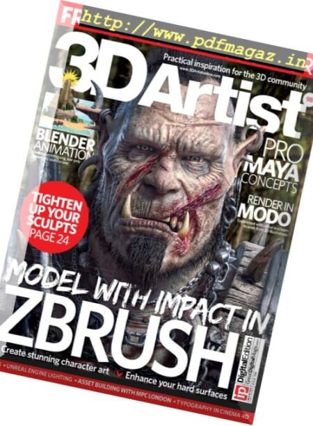 3D Artist – Issue 98, 2016 Cover