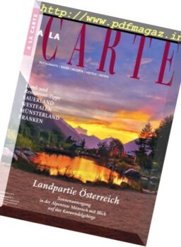 A la Carte – Oktober 2016