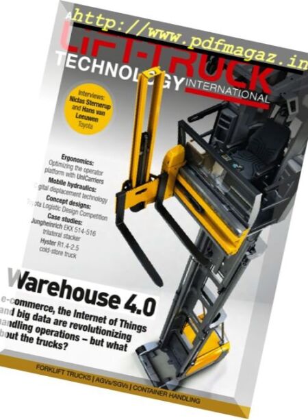 Advanced Lift-Truck Technology International – 2016 Cover