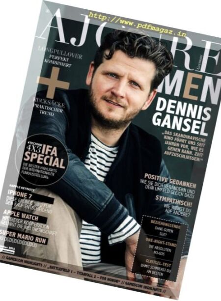 Ajoure Men – Oktober 2016 Cover