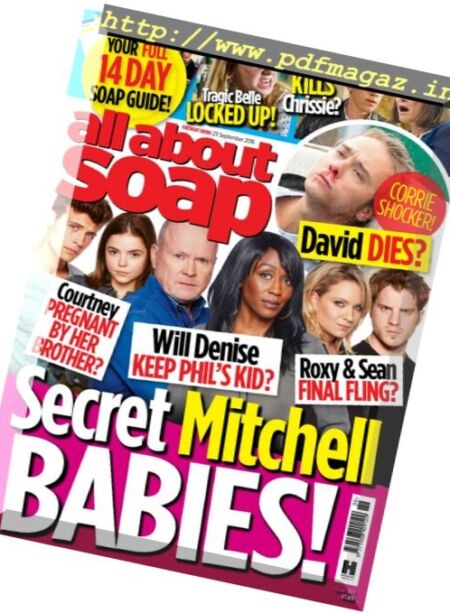 All About Soap UK – 23 September 2016 Cover